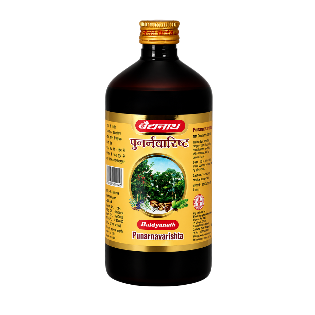 Baidyanath Punarnavarishta 450 ml buy online USA - 1